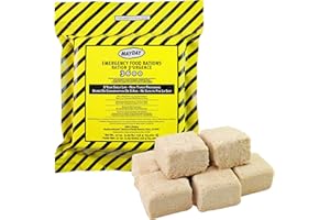 MAYDAY INDUSTRIES Mayday Emergency Food Bars, 3600 Calorie Meal Replacement Bars, 5 Year Shelf Life, Nutrient Dense Food Rations for Disaster Preparedness Earthquake, Fire, Flood, Leak-Proof Pouches Highly Storable and Portable Food Storage, Apple Cinnamon, 20 Pack