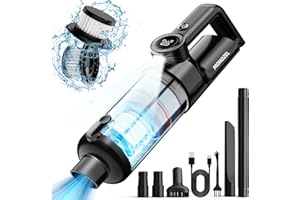 MONOZEL Handheld Vacuum Cordless - Car Vacuum Cleaner with Brushless Motor, Fast Charge, 15000Pa Powerful Suction with LED Light, 2 Fliters, Portable Hand Vacuum for Home, Car, and Office