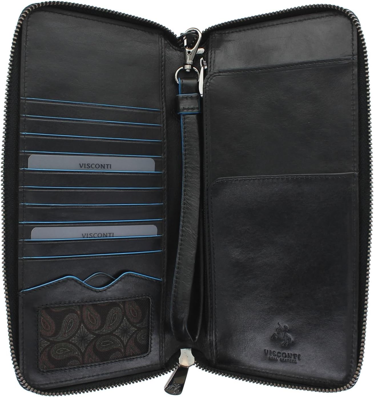 Visconti Portafoglio Compatto In Pelle Con Blocco RFID – Collezione Smith Alps, Marrone – 5 Scomparti Per Carte