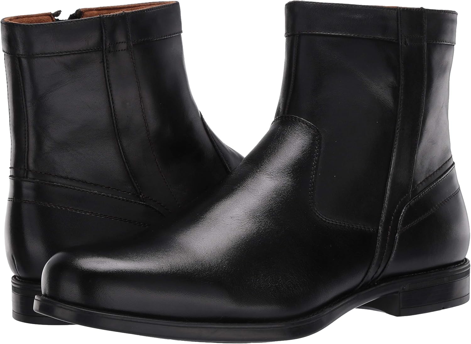 Black, Florsheim Mens Medfield Plain Toe Zip Boot Fashion