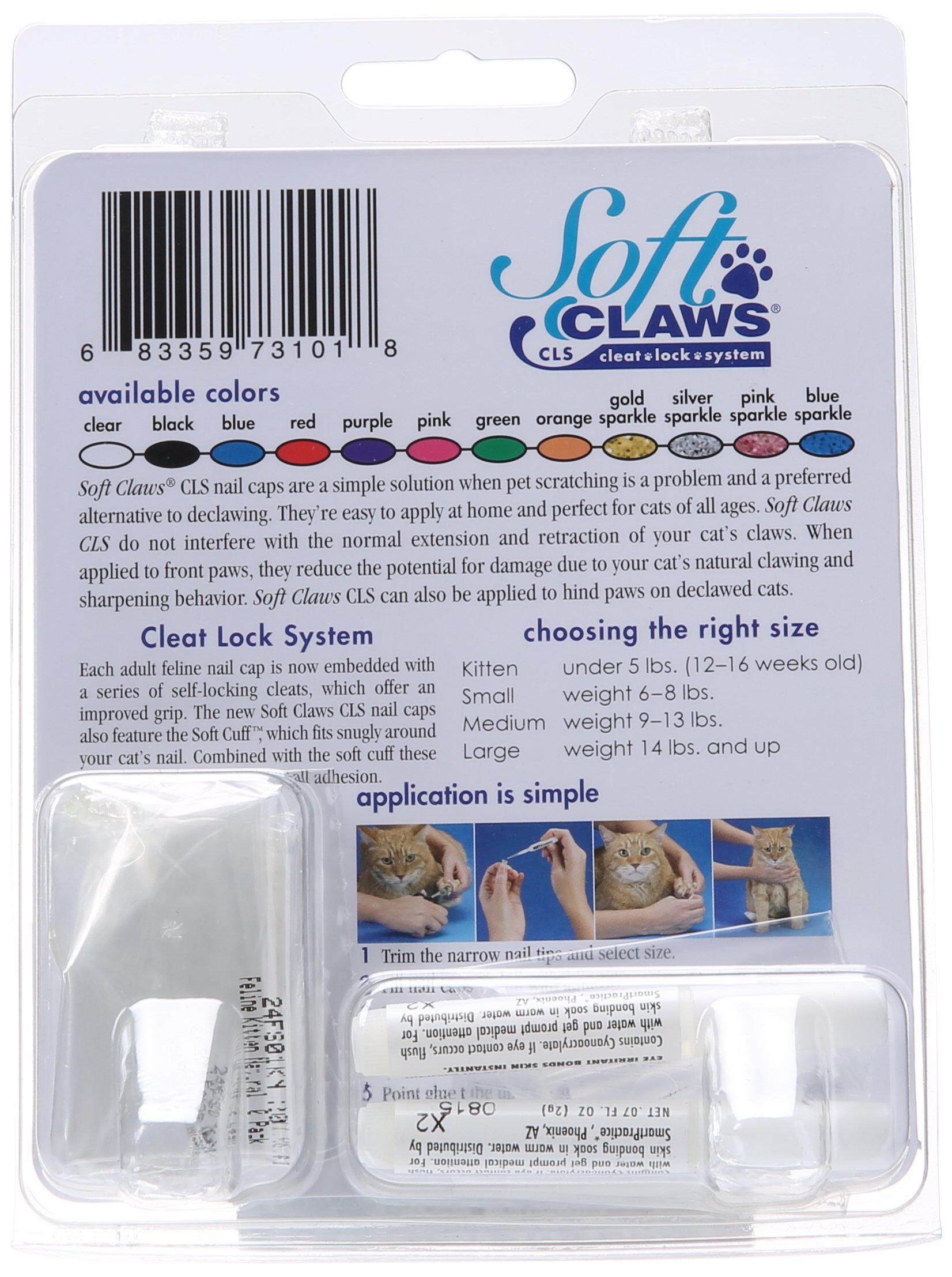 Soft Claws Feline Nail Caps Kitten Clear - Buy Online in UAE. | Pet