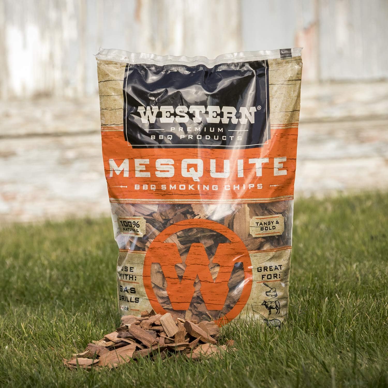 WESTERN 78074 Premium Products Mesquite BBQ Smoking Chips, 188 cu : Wood Chips For Smokers : Garden & Outdoor