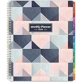 2026 Monthly Planner - Large Monthly Planner 2026, JAN. 2026 - DEC. 2026, 9" x 11", Tabs & Note Pages, Spiral Binding, Thick Paper, Back Pocket