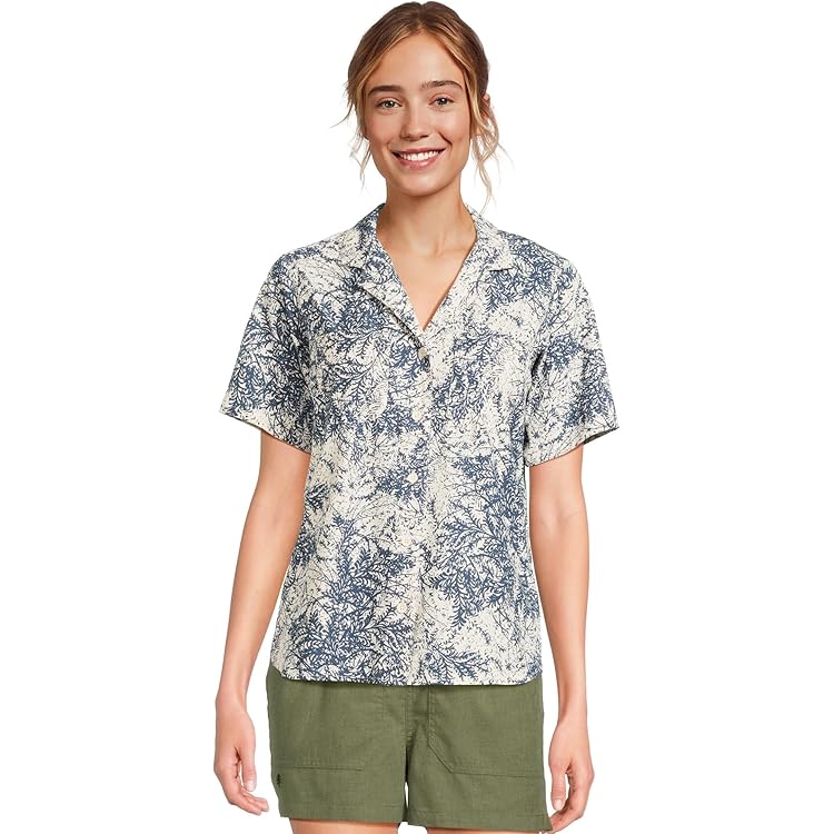 (取寄) ロイヤルロビンズ レディース スポ；ットレス エボリューション メドウ ショート スリーブ  Robbins women Spotless Evolution Meadow Short Sleeve Deep Blue Fern Print Amazon.com: Royal Robbins Womens Spotless Evolution Meadow Short