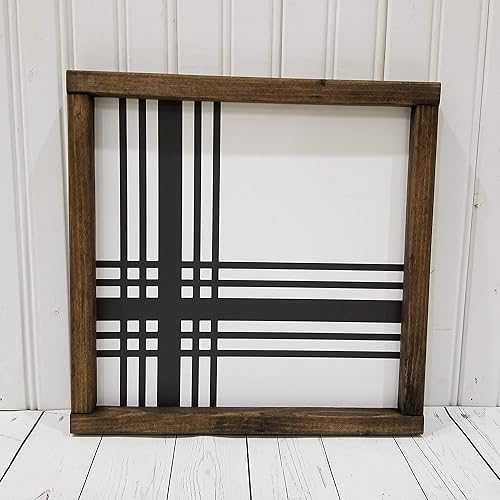 Amazon Com Corner Plaid Sign Several Colors To Choose From