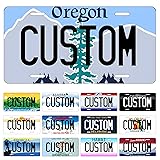 Metal Custom License Plate for Oregon - 6x12 Inch