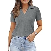 Arach&Cloz Women's Wool Blend Knit Spring Summer Business Casual Lightweight Short Sleeve Sweater Pullover 2026
