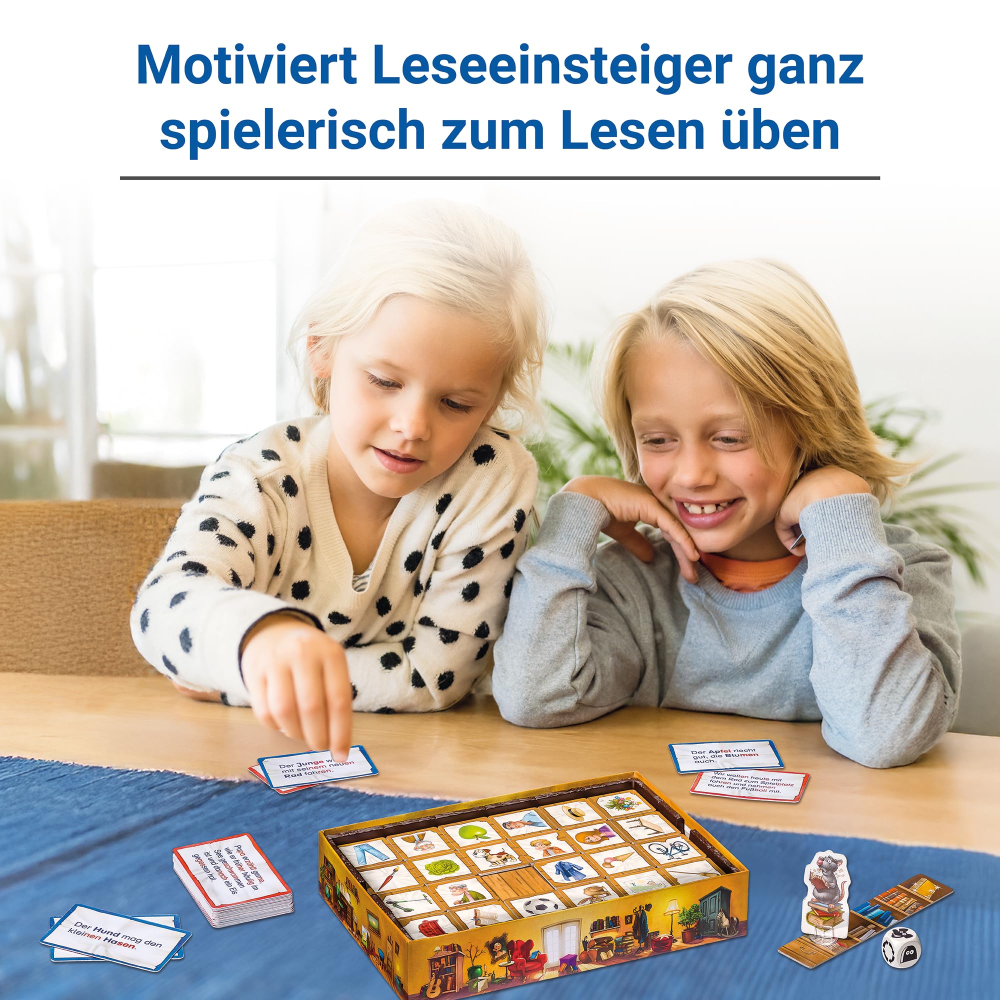Ravensburger 24956 - Die Lese-Ratte - Spielen und Lernen für Kinder, Lernspiel für Kinder ab 6-10 Jahren, Spielend Neues Lernen für 1-4 Spieler - Geburtstagsgeschenke
