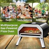 Sedol Gas Pizza Oven Portable Stainless Steel Indoor Outdoor Camping BBQ Pizza view 6
