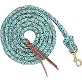 Weaver Equine 10' Horse Cowboy Lead Rope with Brass Snap | Cowboy Rope, Brass-Plated Snap, Comfortable Grip, Reliable Control and Daily Horse Handling