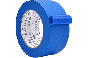 WOD TAPE Made in USA Blue Painter’s Tape - 2 inch x 60 yds. Thick & Wide Masking Tape for Safe Wall Painting, Building, Remodeling, Labeling, Edge Finishing