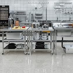 YITAHOME NSF Stainless Steel Table, 36" X 24" Work