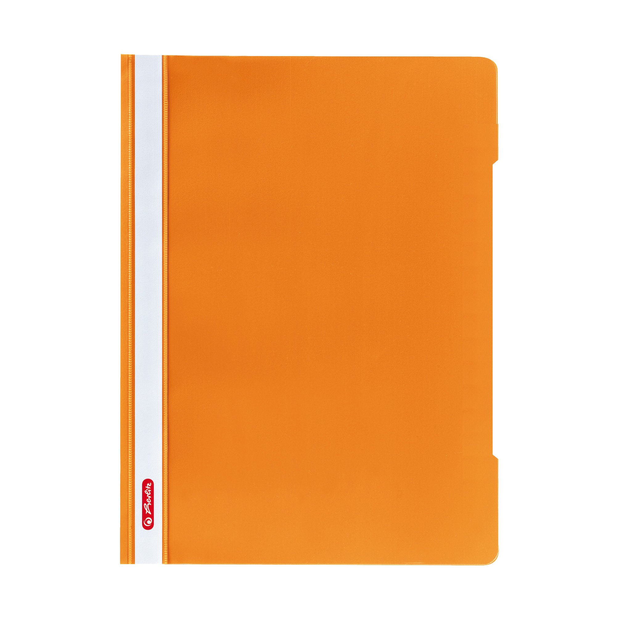 Herlitz A4 Paper Flat File - Orange (Pack of 10)
