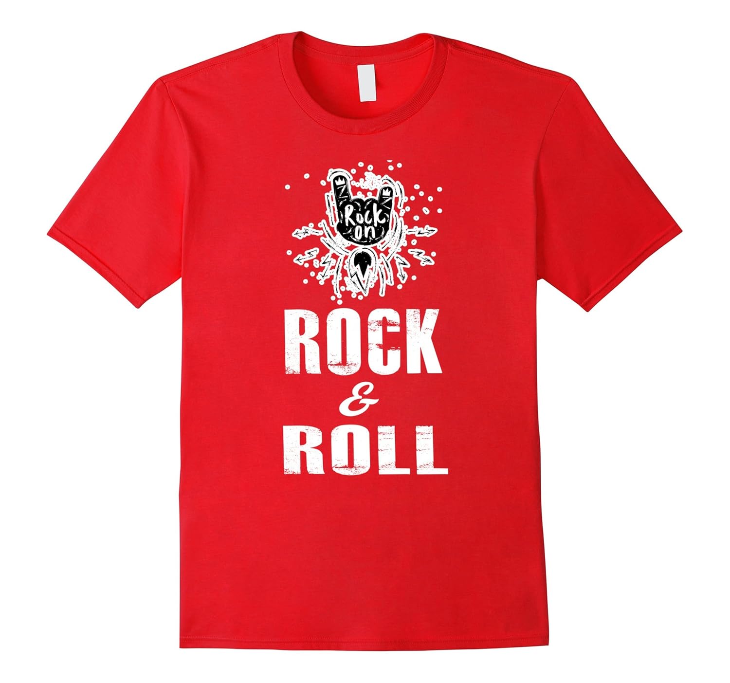 Rock n Roll T Shirts Rockstar Rock Band Shirt Rock On Sign-Rose