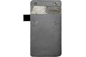 FAUVIP Faraday Bag for Key Fob, RFID Signal Blocking Car Key Fob Protector, Faraday Cage Protector (Grey)