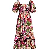 Anne Klein Women's Smocked Puff SLV Modern Midi Dress