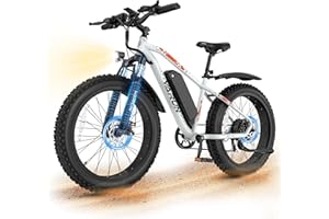 VARUN M26-2 Pro Electric Bike for Adults - Peak 750W/1000W Motor ebikes -Fat Tire EBike Up to 25MPH/28MPH 60+/90+ Miles with 48V 13AH/15AH Removable Battery - 26" ebikes,7-Speed, Lockable Suspension