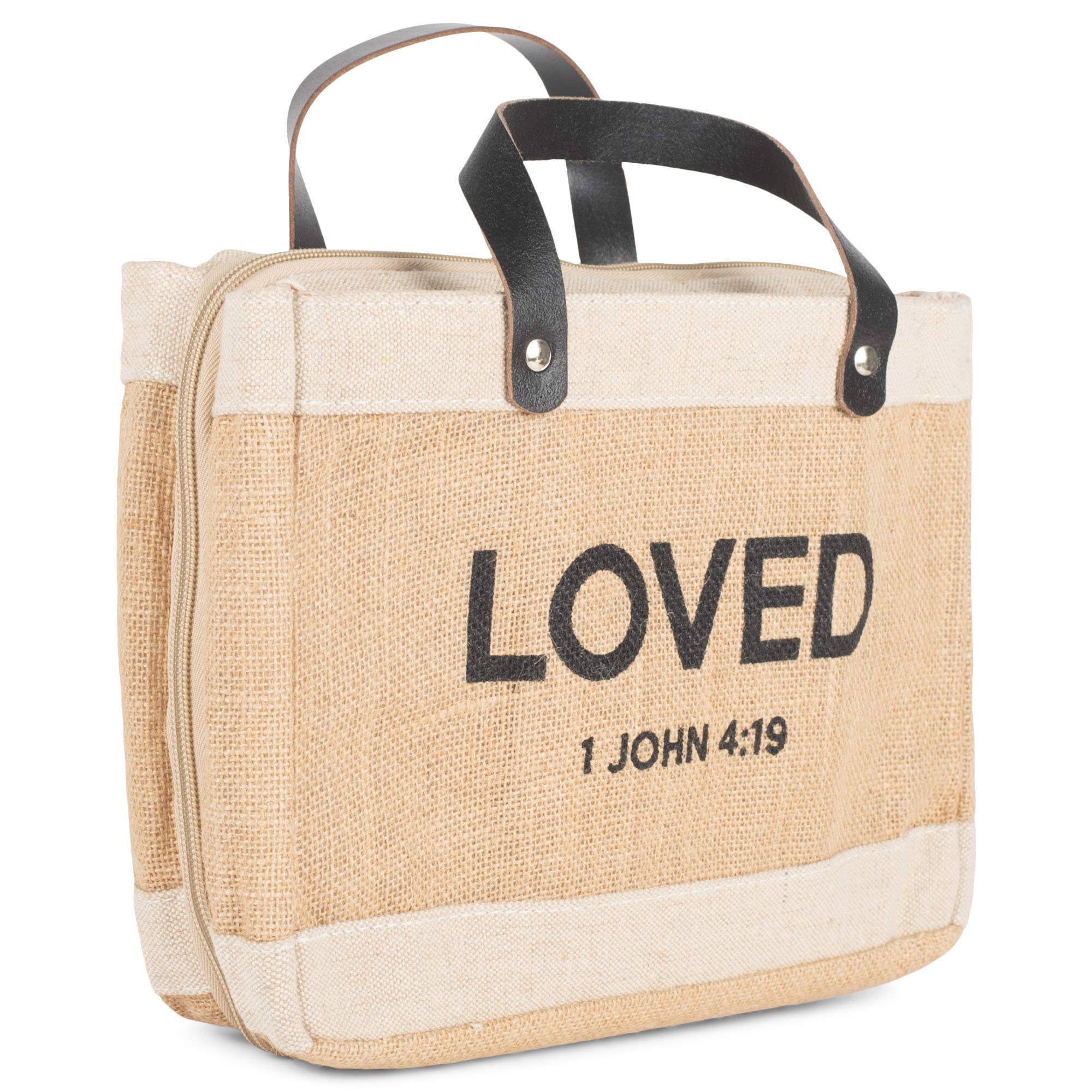 Creative Brands Bible Cover at Faithworks, Canvas, Loved, 11 x 8-Inch