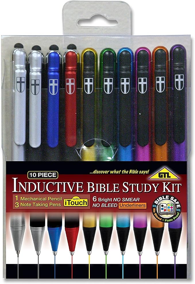 GTL 10 Piece Inductive Bible Study Pen/Pencil Set