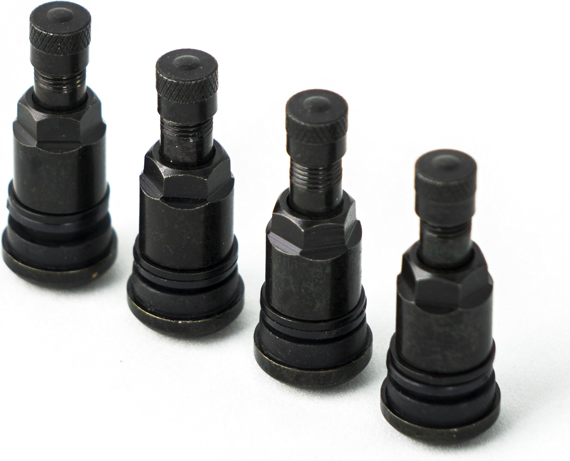 4 x Black Universal Steel Valve Metal Valves Tyre Valves Valve for Wheel Rims Alloy Wheels 11.3 mm SW 11 New