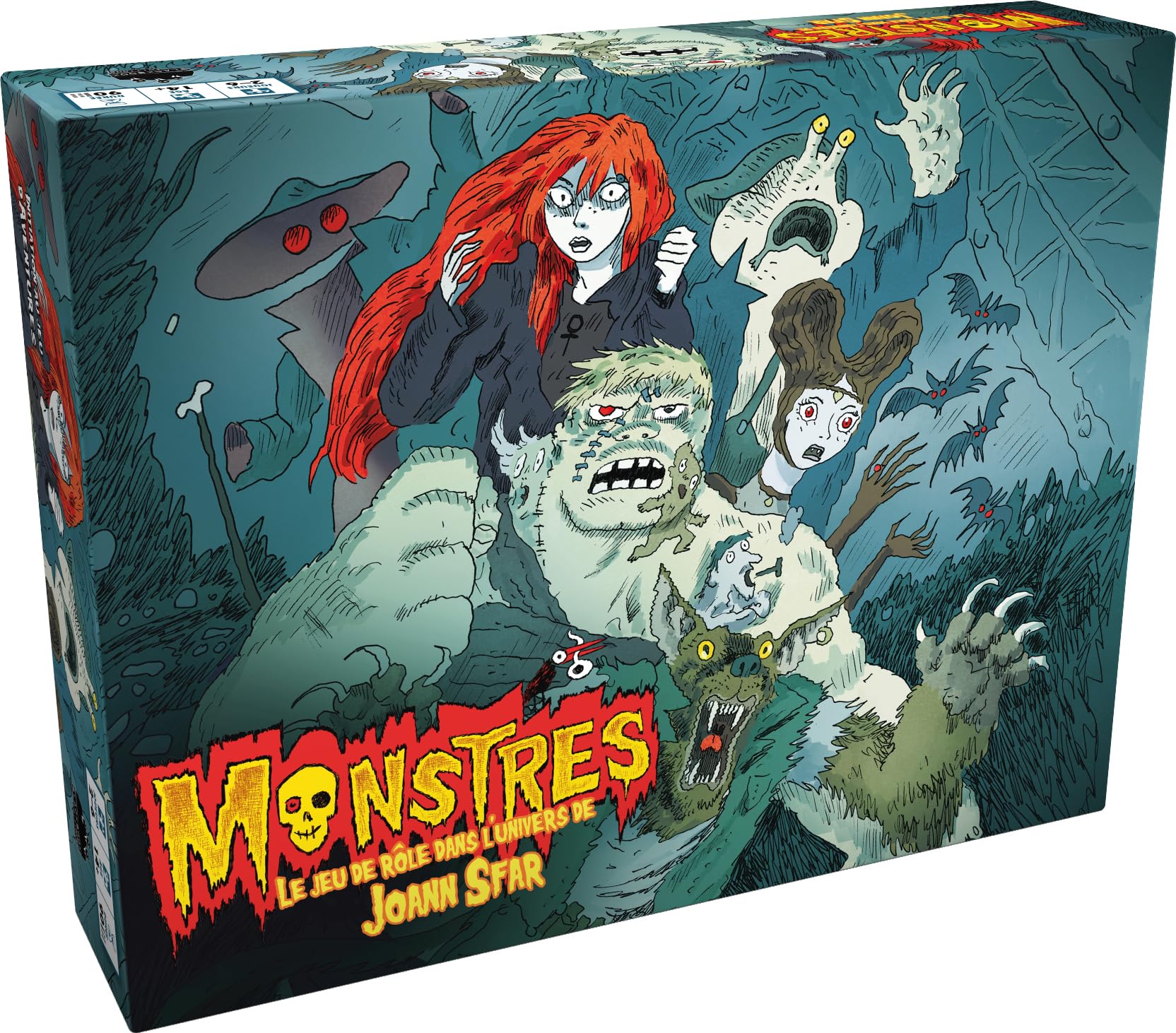 Asmodee - Black Book Editions - Monsters: Roleplaying in the universe of Joann Sfar - Board games - Introduction to Adventure Game from 14 years old - 2 to 6 Players - French Version