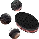 LJHOME 4pcs Hair Sponge Brush Afro Coils Wave Twist Dreadlocks Double Side view 3