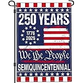 NASIAN 250 Year American Anniversary Flag 250th Anniversary Usa Flag Patriotic 4th of July We The People 1776 Yard Garden Flags For Outside 12x18 Inch Double Sided Outdoor Banner Decorations