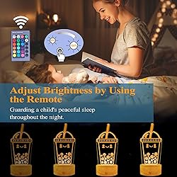 POSSHE Boba Lamp, Boba Gifts, Boba 3D Night Light