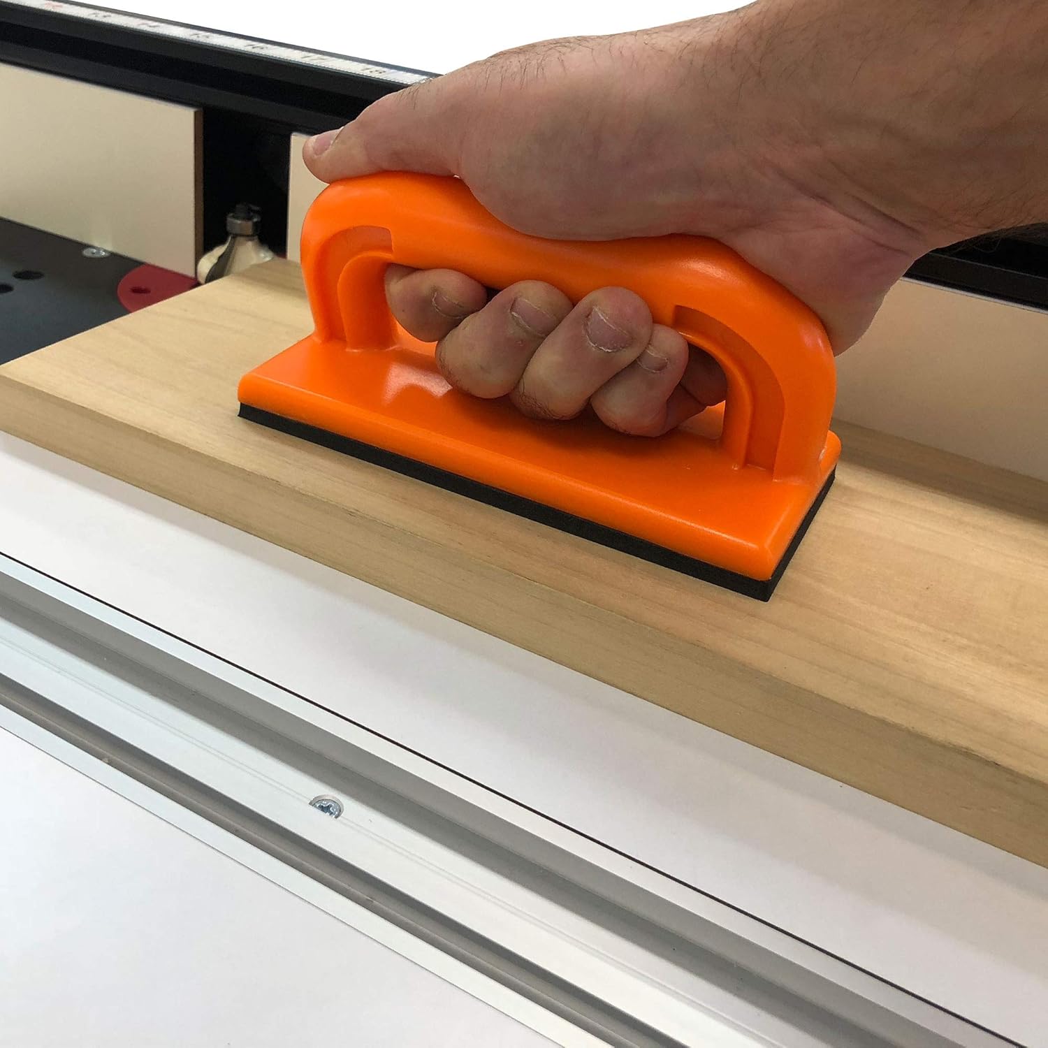 Fulton Safety Woodworking Push Block and Push Stick Package 5 Piece Set In Safety Orange Color, Ideal for Woodworkers and Use On Table Saws, Router Tables, Jointers and Band Saws - - 