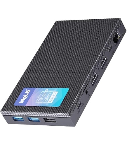 MeLE Quieter4C Mini PC sem ventoinha 16 GB RAM 512 GB de