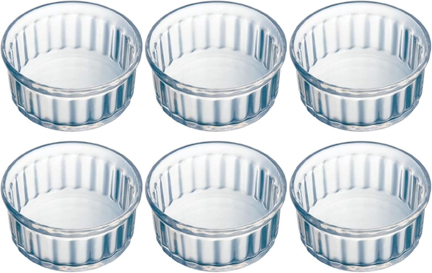 Pyrex Set of 6 10cm Glass Ramekins Classic Collection Amazon.co.uk