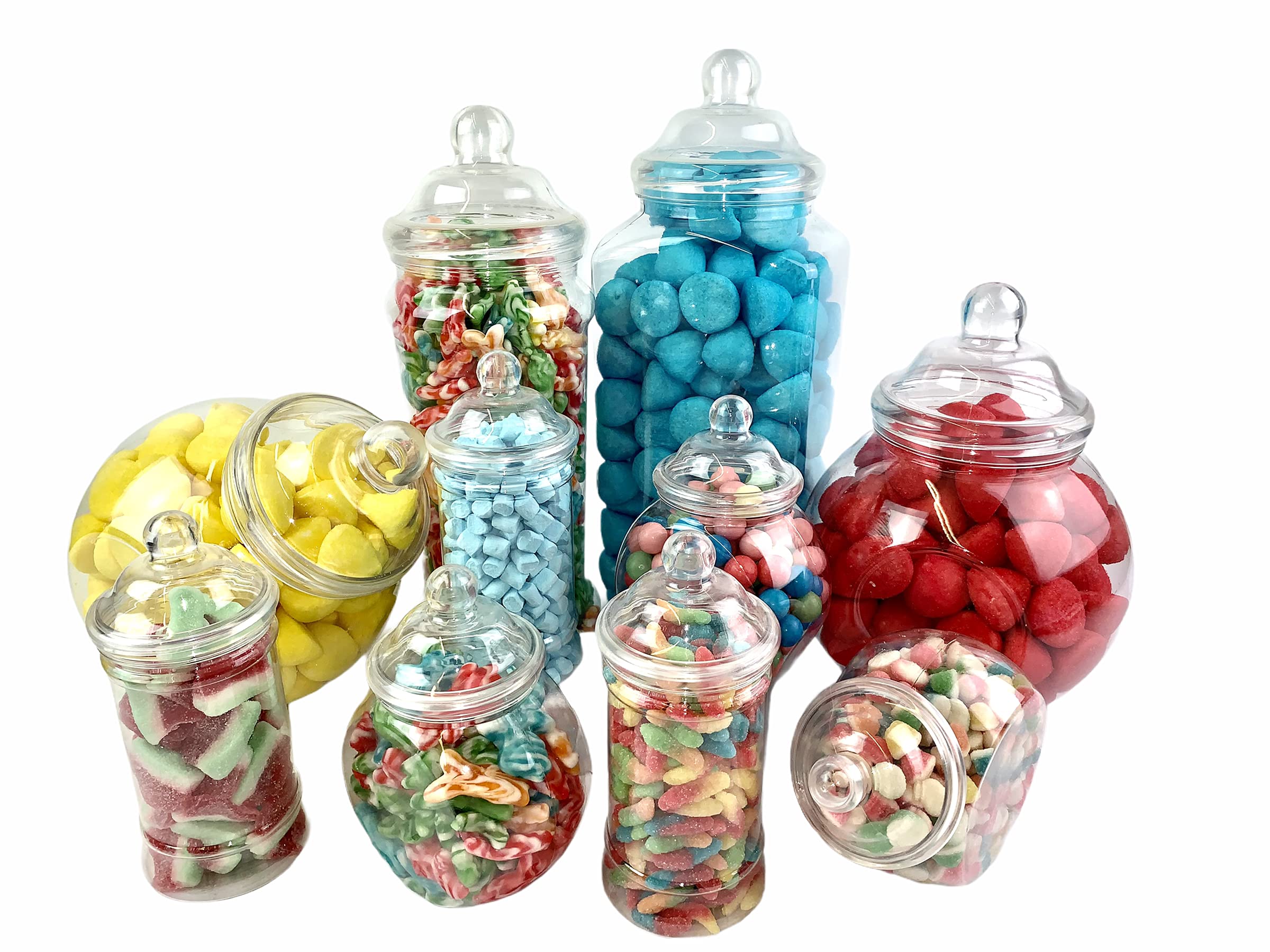 Top Star 10 Jar Vintage Victorian Pick & Mix Sweet Shop Candy Buffet Kit Party Pack