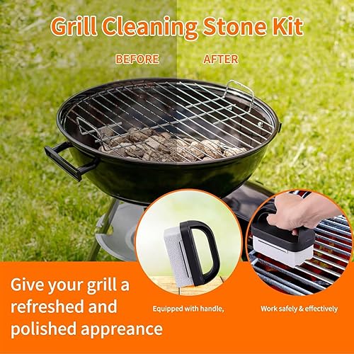 Grill Cleaner with Handle,Grill Cleaning Kit Tool for Blackstone