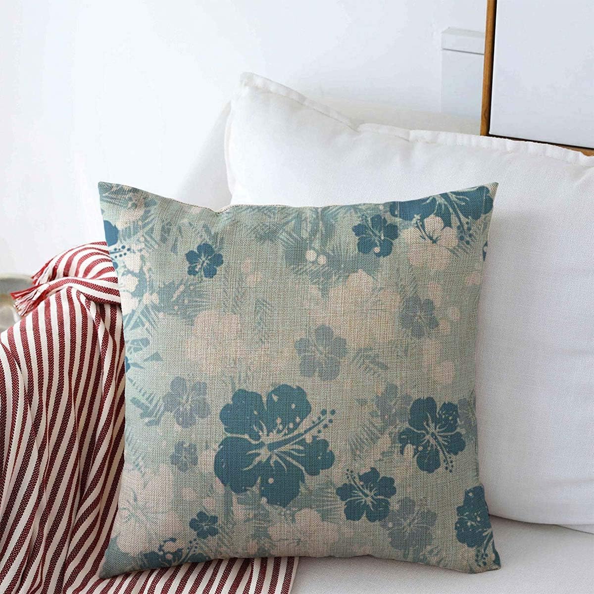 Amazon Com Starobkn Throw Pillow Covers Holiday Flower Tropical
