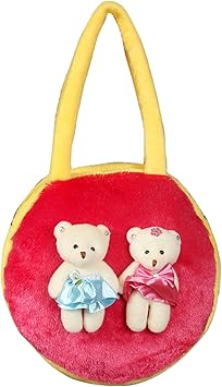 Tickles Teddy Hand Bag Soft Stuffed for Kids 4 litres