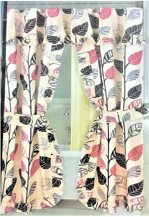 Amazon Com Double Swag Fabric Shower Curtain 12 Coordinated