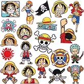 20Pcs Anime Iron/Sew on Patches, Cartoon Embroidered Applique Patches for Clothes Jeans Jackets Hats Backpacks DIY Clothes