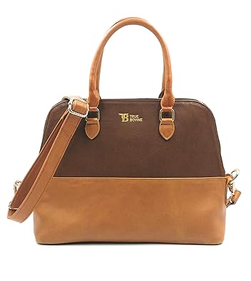 True Bovine Cherry Satchel in Coffee & Caramel Color