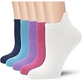 SERISIMPLE Viscose Bamboo No Show Sock Women Ankle Thin Low Cut Socks Arch Support Breathable Athletic Sock 5 Pairs