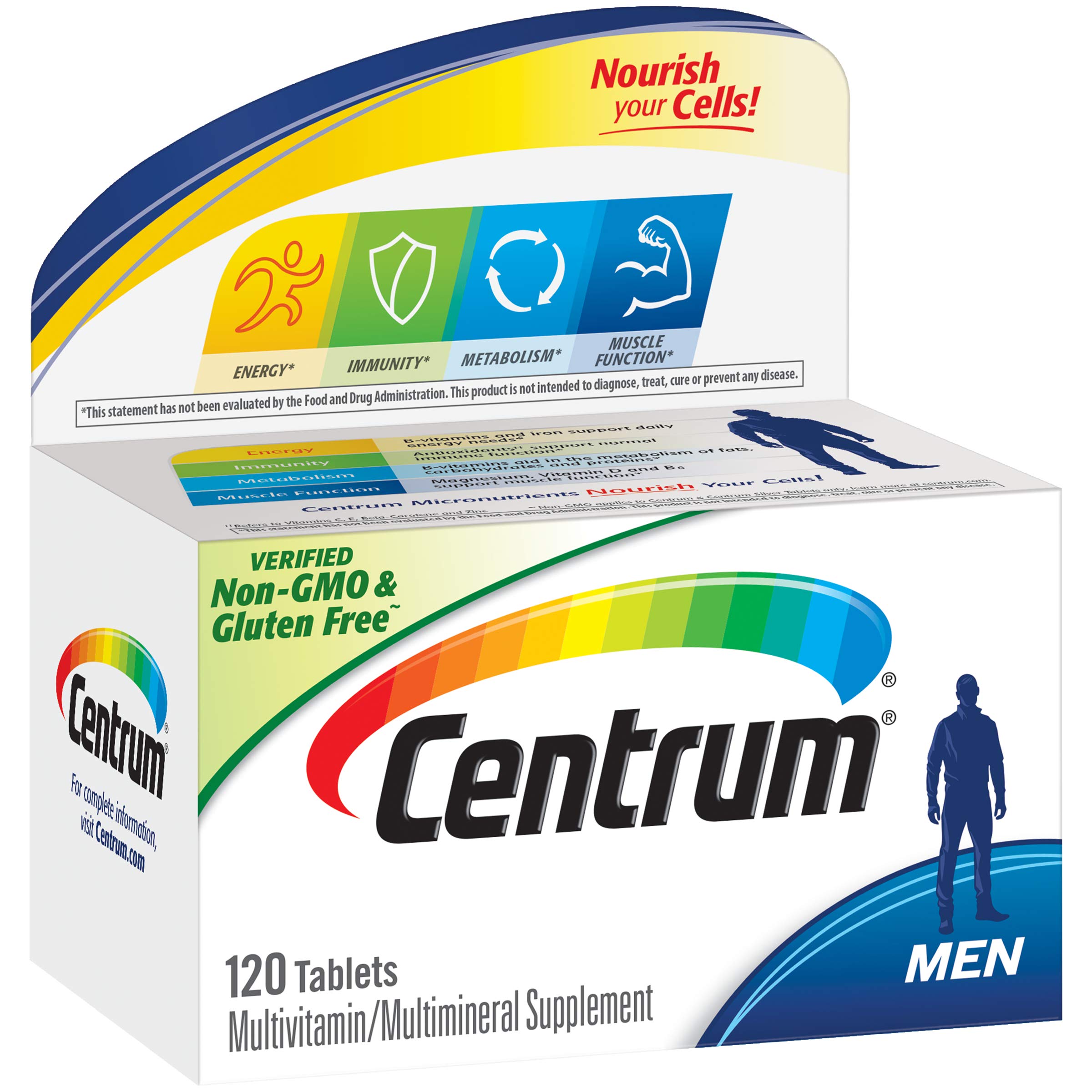 Centrum Men (120 Count) Multivitamin / Multimineral Supplement Tablet