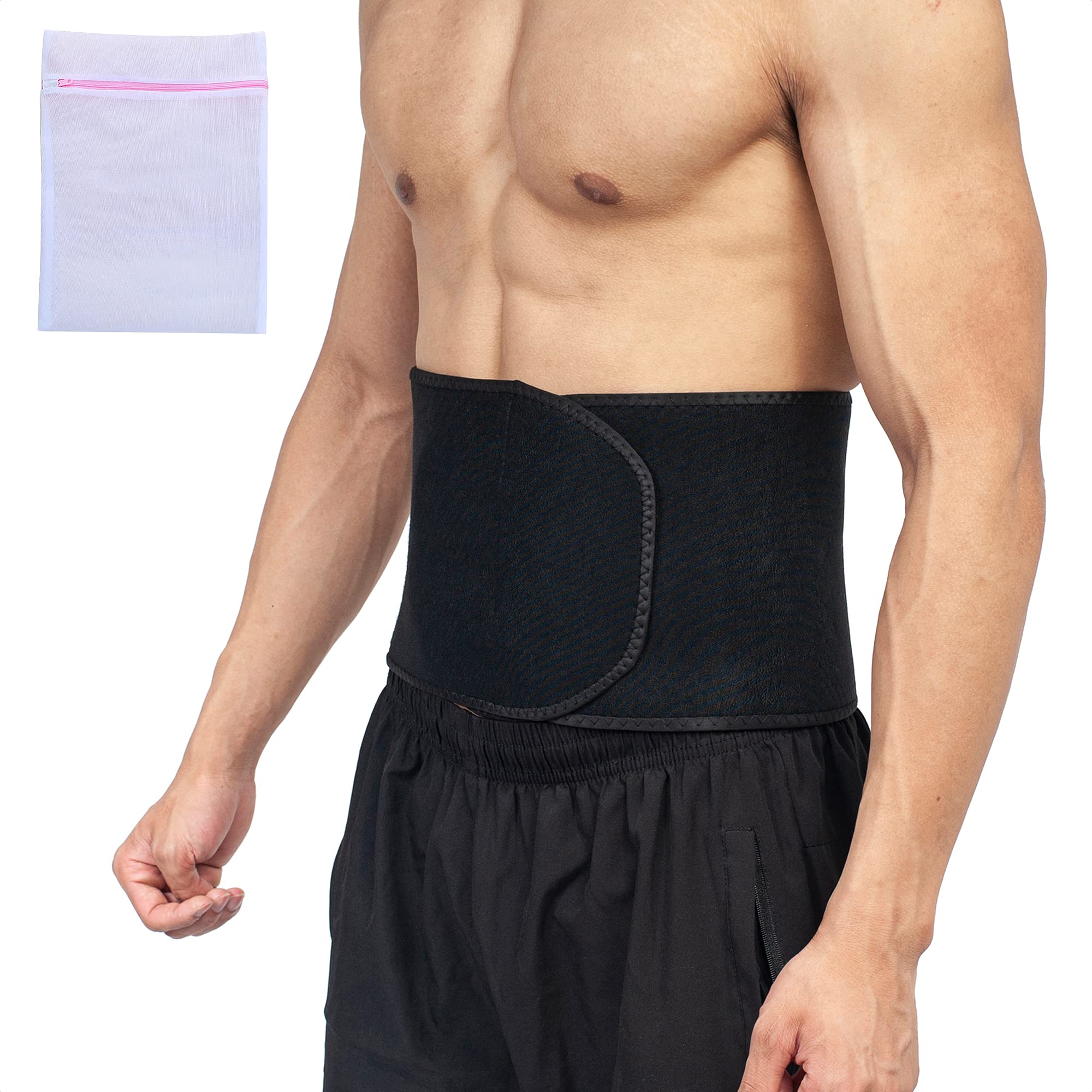 360 RELIEF - Lower Back Lumbar Support Brace Waist Trimmer Belt | Pain Relief for Spine Injury, Sciatica, Spinal Stenosis | Small, Black with Mesh Laundry Bag |