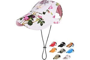 HIGH PAW Dog Hat Dog Sun Hat Dog Baseball Cap Dog Trucker Hat for Small Medium Large Dogs with Ear Holes Adjustable Drawstring Breathable Waterproof Design UV Protection Outdoor All Season, XL