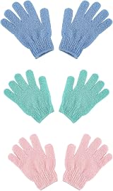 QCZJ 20 Pack Bath Exfoliating Gloves 100% Nylon Double Sided Shower Scrubber view 7