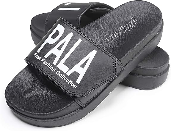 Amazon.com | Pilipala Women's Velcro Slides Sandals Adjustable Sandal Slide for Women Summer 