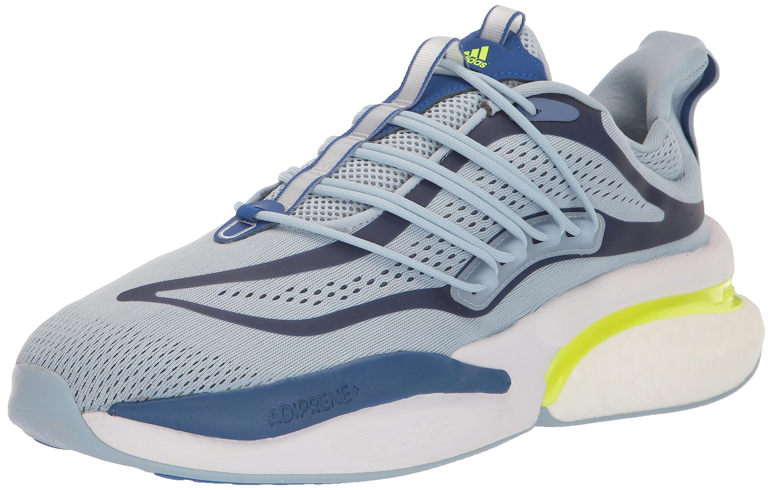 Adidas Mens Alphaboost V1 Wonder Blue/Lucid Lemon/Team Royal Blue 12.5 Image