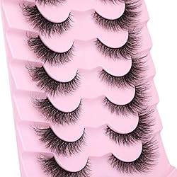 False Lashes Natural Look Fluffy Faux Mink