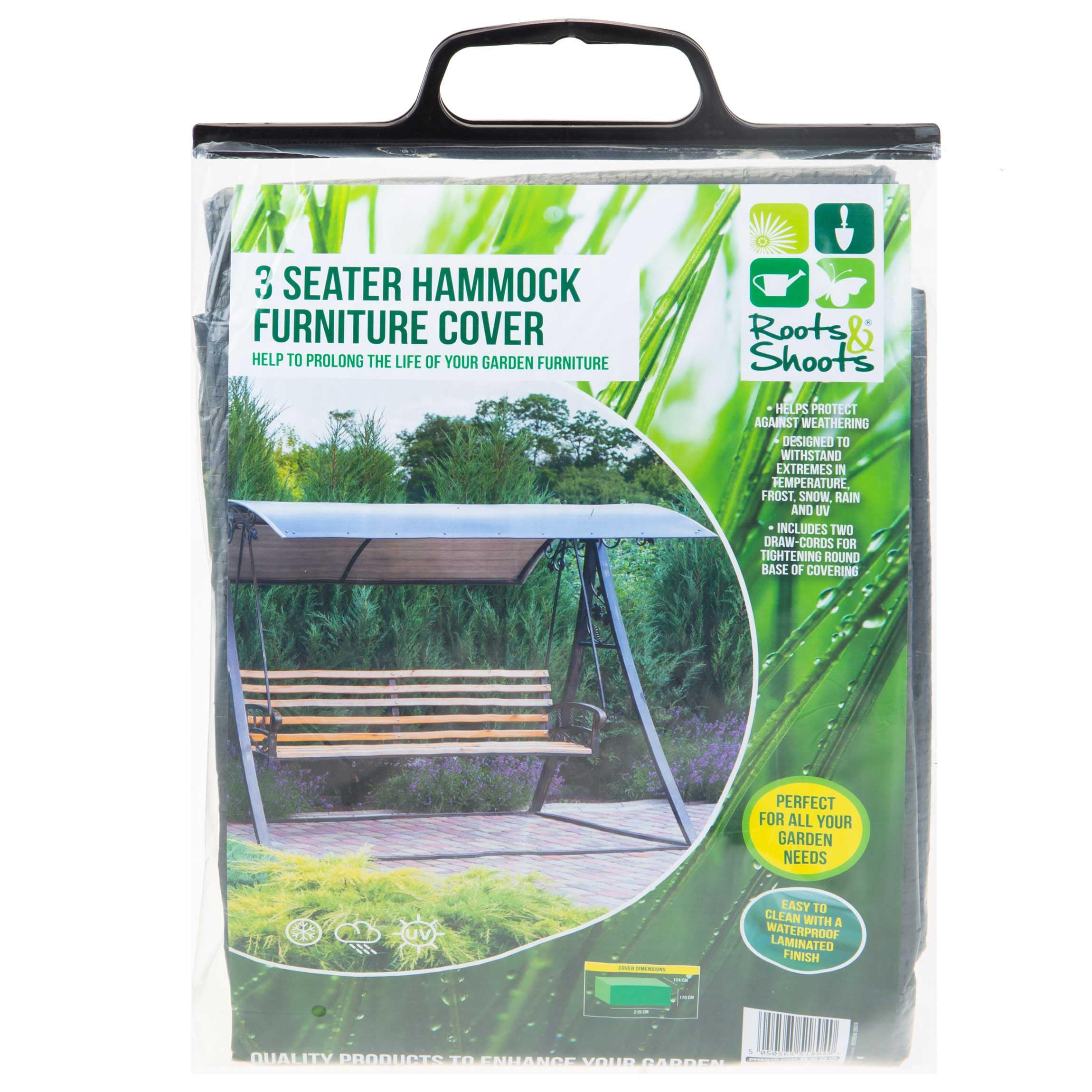 VFM - Three Seater Hammock Cover - Dark Grey - Roots & Shoots