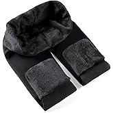 ZLLW Winter Warm Fleece Lined Leggings for Women,High Waisted Thick Thermal Velvet Tights