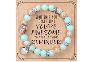 jewelrycard Gifts for Women Teen Girls, Sometimes You Forget You're Awesome Bracelets, Birthday Mothers Day Gifts for Daughter, Mom, Sister, Friends