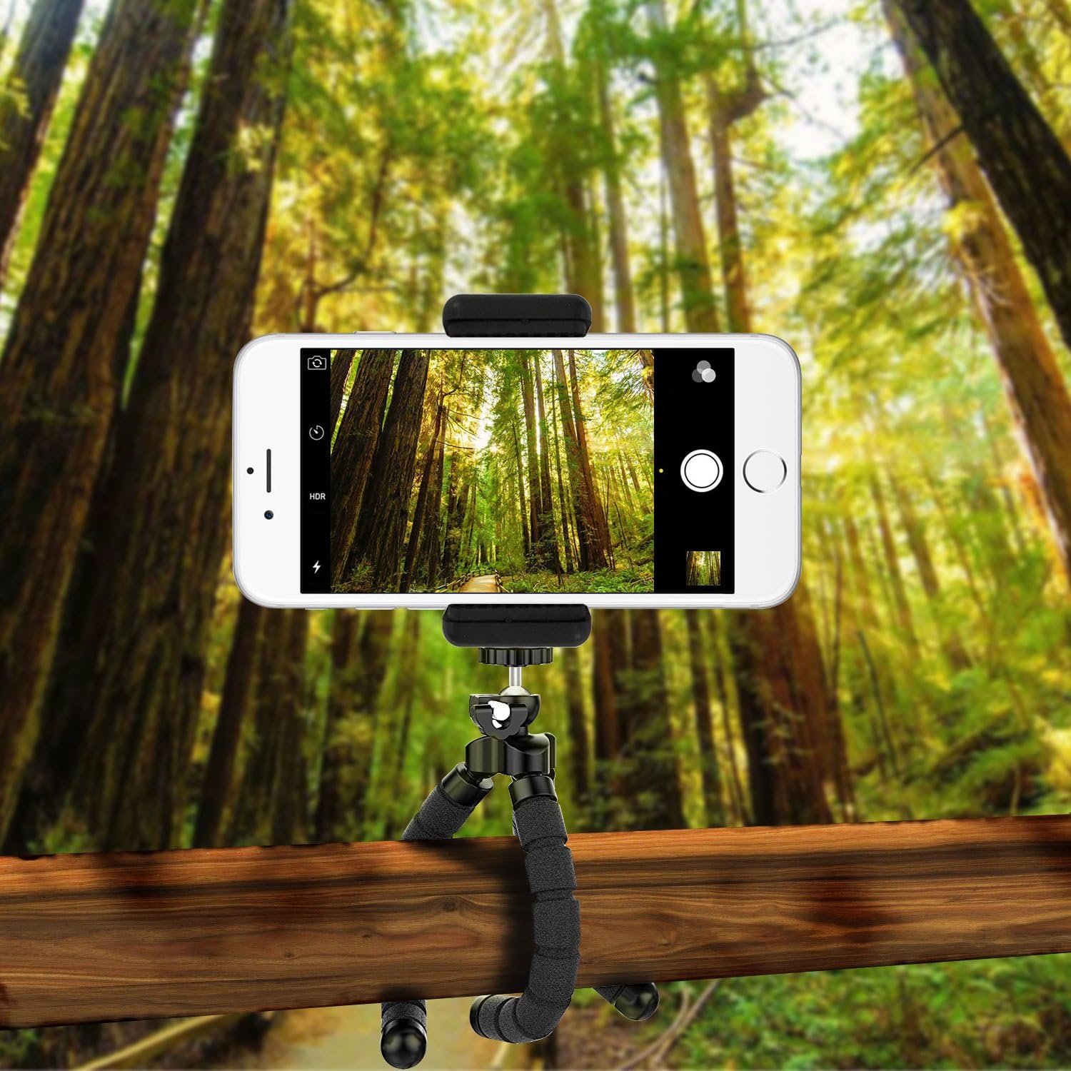 Phone tripod, UBeesize Portable and Adjustable Camera Stand Holder with Wireless Remote and Universal Clip, Compatible with iPhone, Android Phone, Sports Camera GoPro【2018 NEW VERSION】 : Camera & Photo